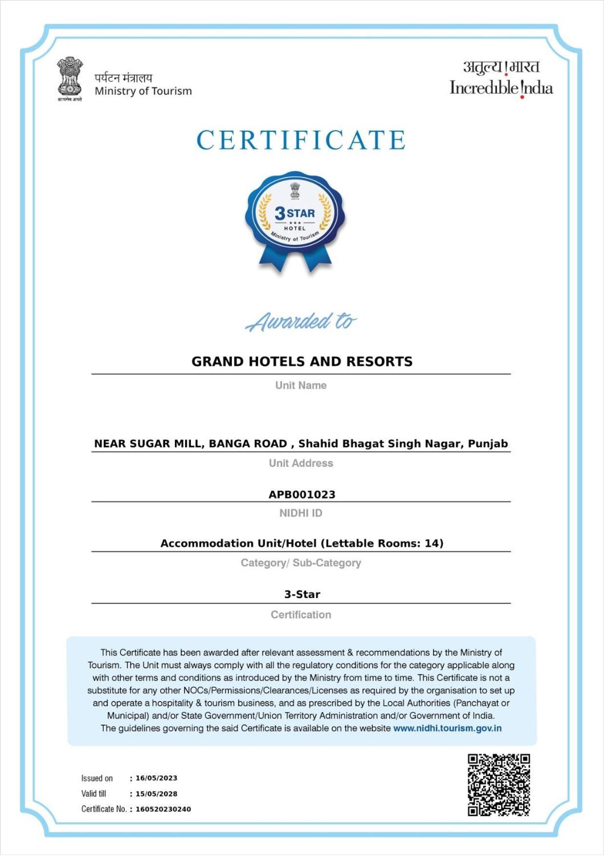 Grand Hotel Nawanshahr Nawāshahr Екстериор снимка